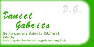 daniel gabrits business card